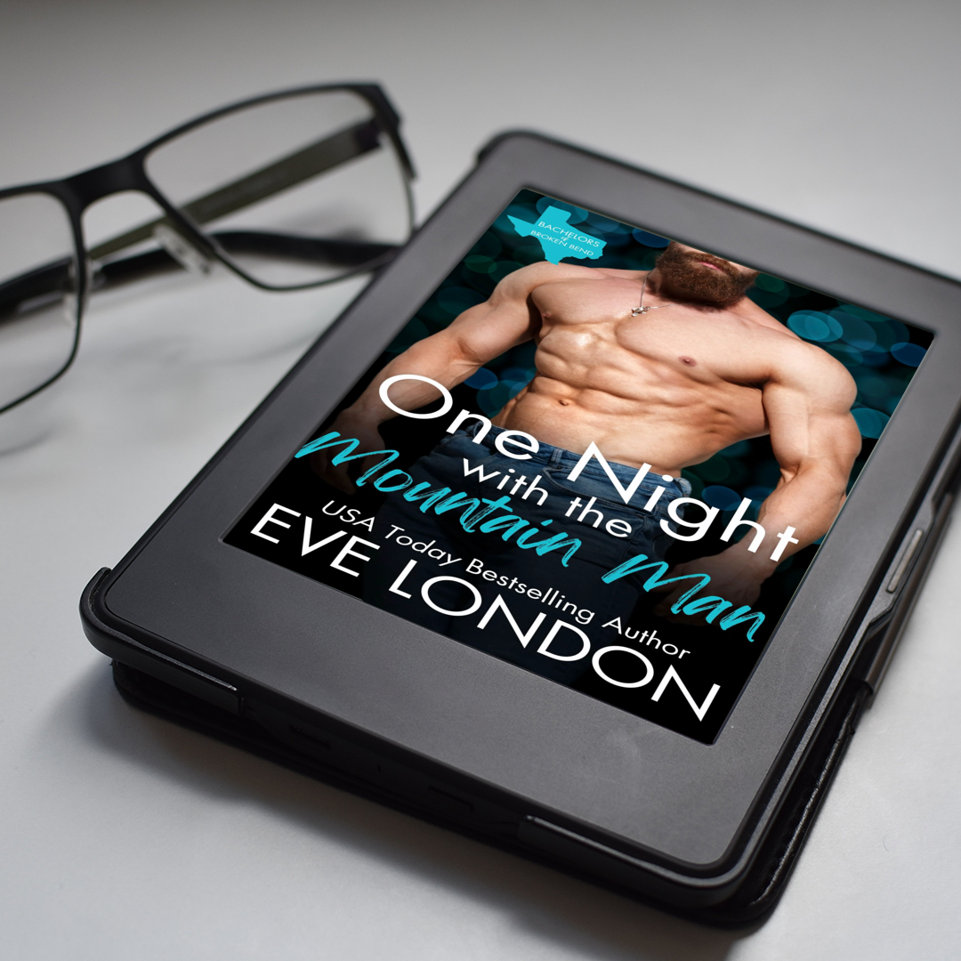 E-book of One Night by the Mountain Man by Eve London by glasses