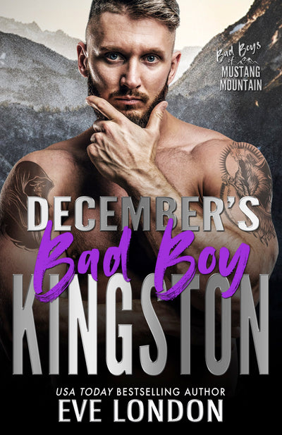 December's Bad Boy Kingston by Eve London, book cover